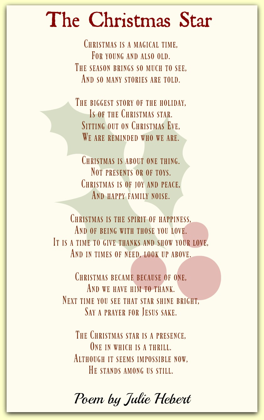 Christmas Poems And Lyrics  Honoring The True Meaning Of 