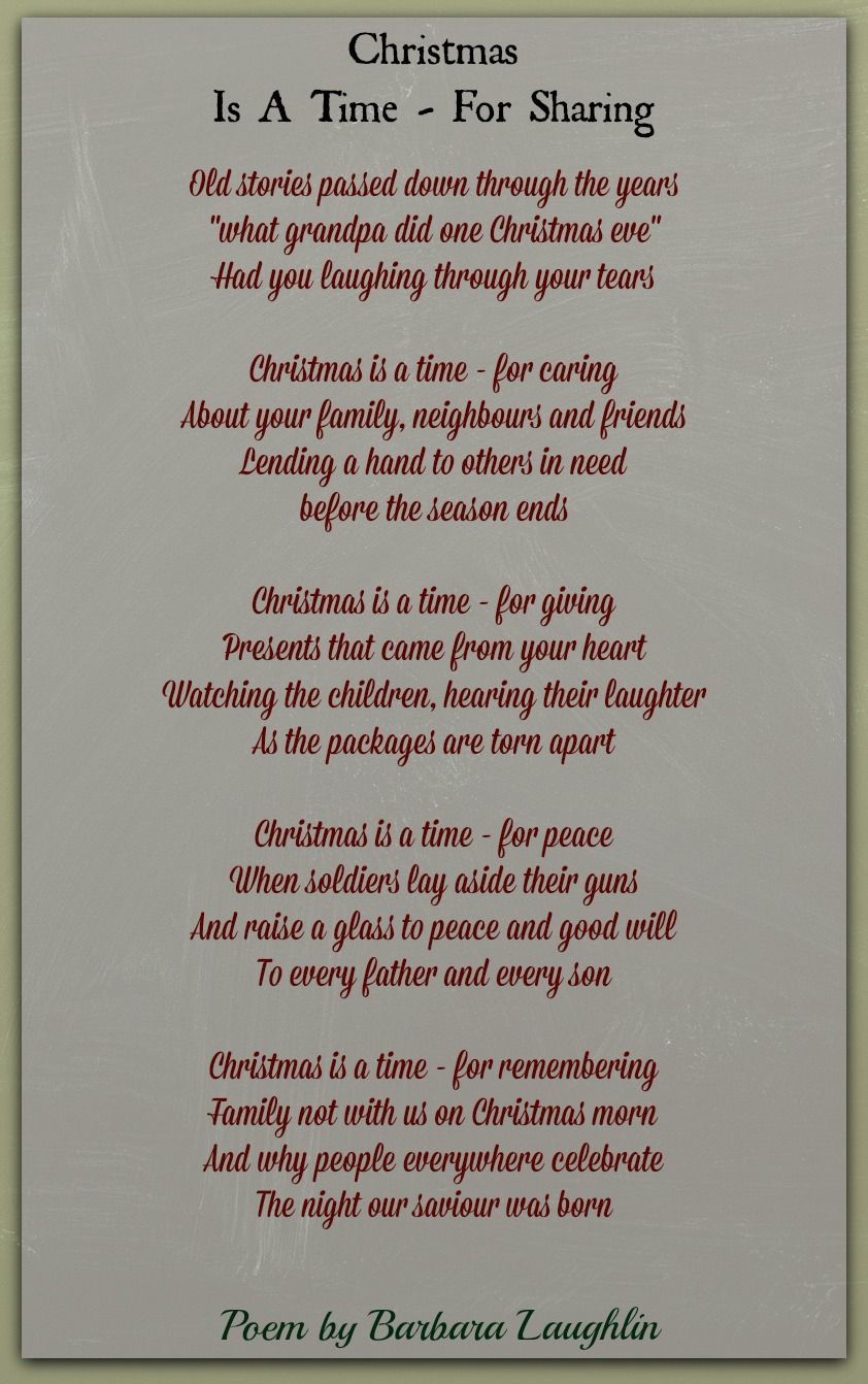 Unknown christmas poems