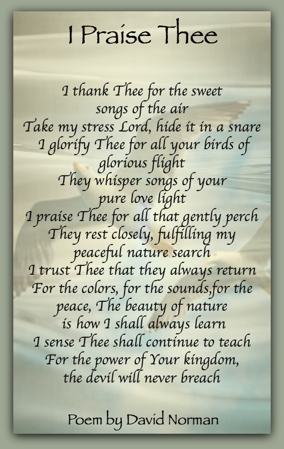 I Praise Thee | Spiritual Poems