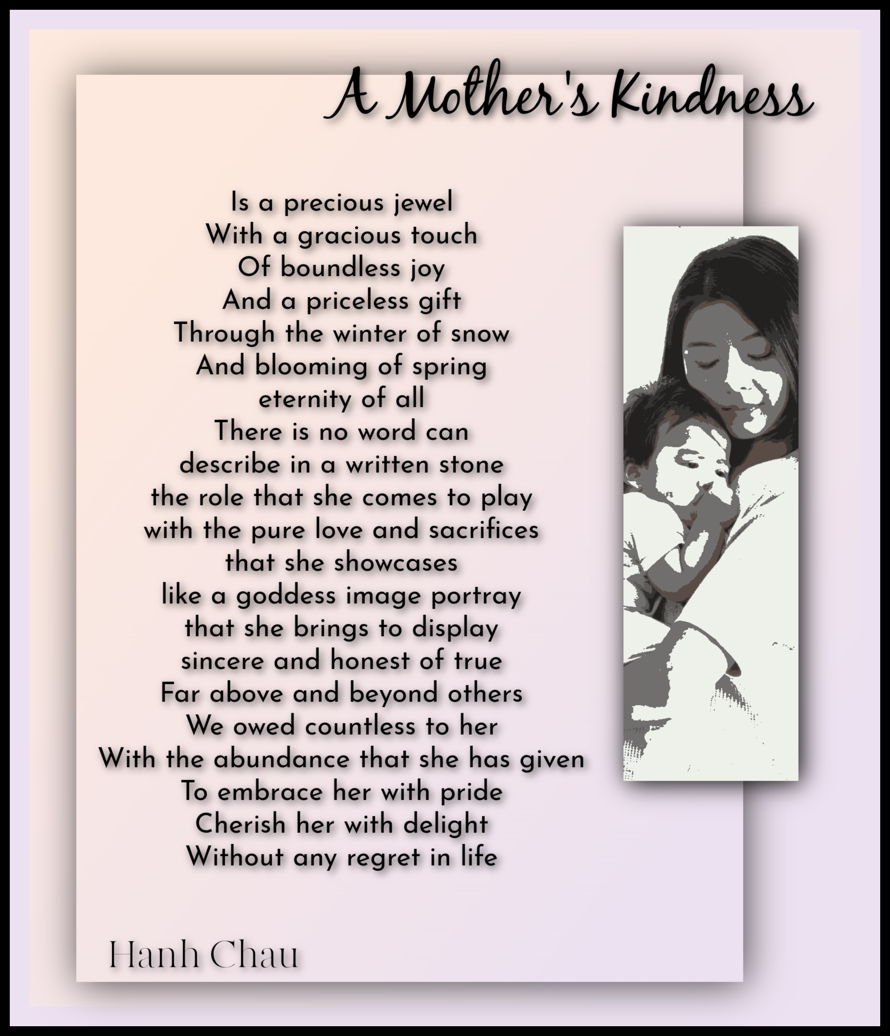 A Mother's Kindness-Hanh Chau | Family Poems