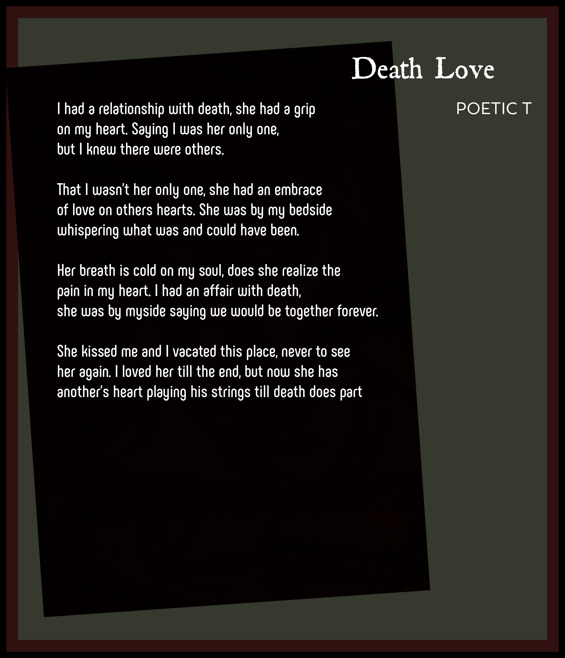 Poems About Death Of A Loved One