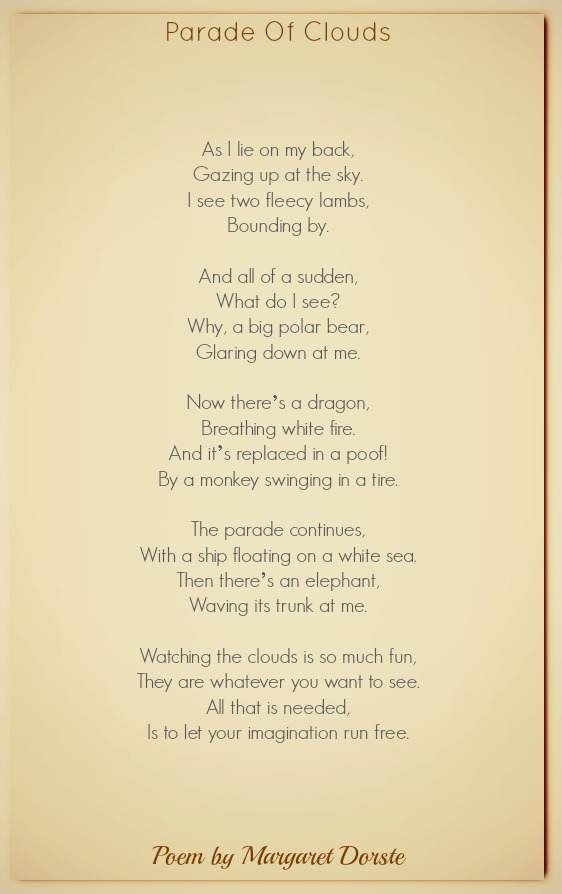 Parade Of Clouds Margaret Dorste Nature Poems