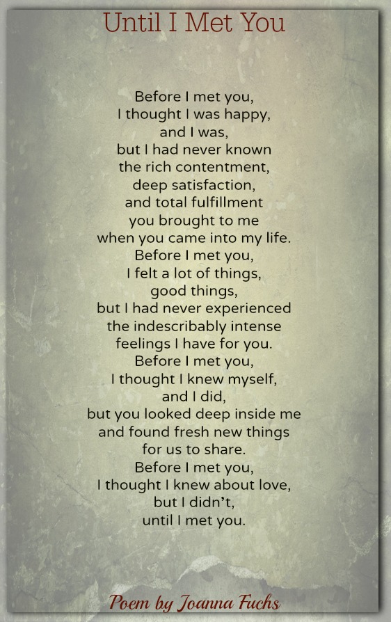Until I Met You| Love Poems.