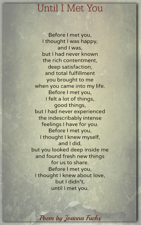 Until I Met You| Love Poems