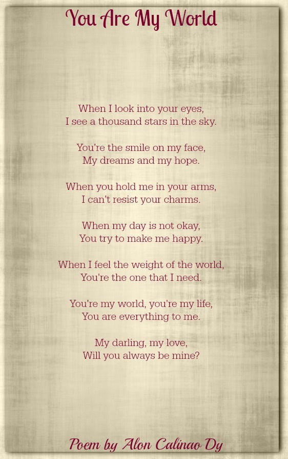 You Are My World | Love Poems