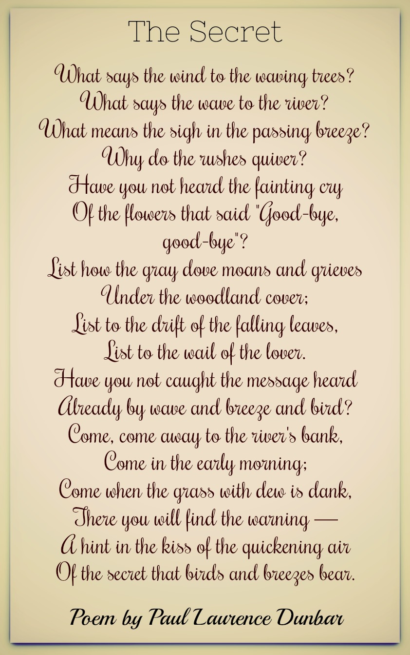 dawn poem by paul laurence dunbar