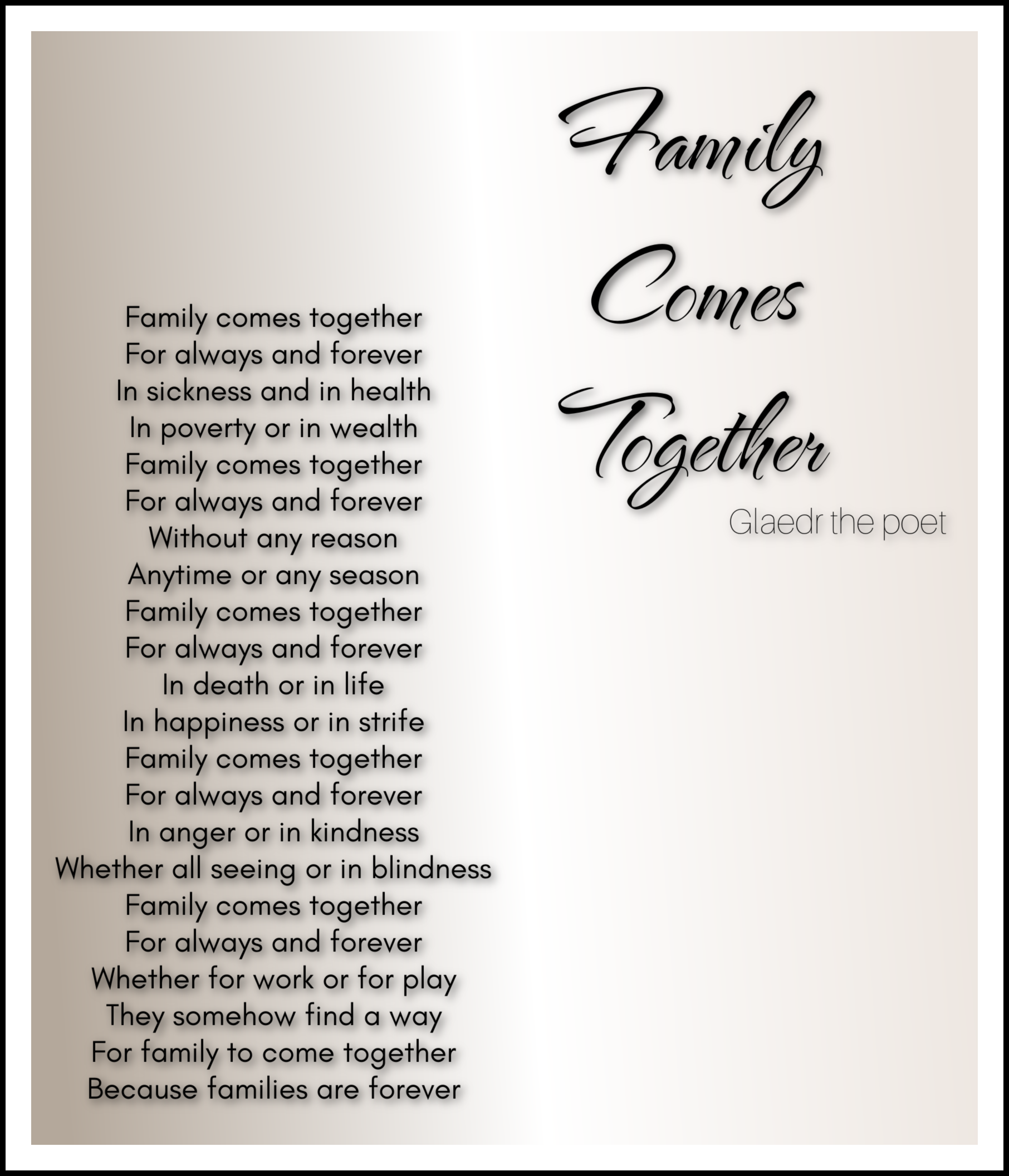 Inspirational Famous Poems About Family Relationships Infoupdate