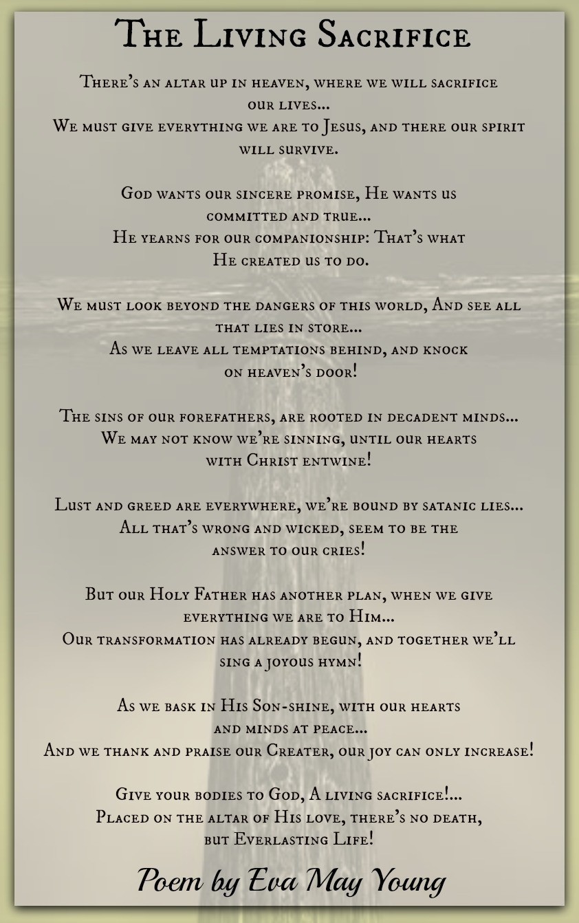 Lyrics of “A Living Sacrifice”