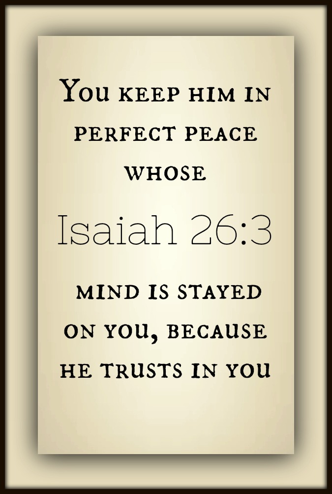 isaiah 26 verse 3 in sesotho